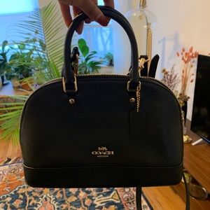 Coach Sierra Satchel in Black Leather